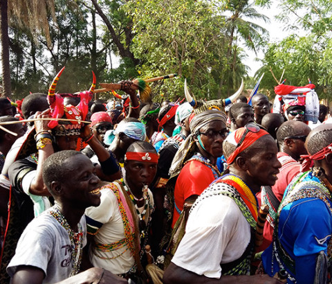 Photo d'archive : Cérémonie du bois sacré en Casamance